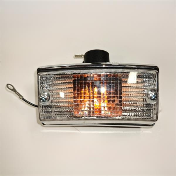 FRECCIA ANTERIORE DESTRA COMPLETA CON LAMPADINA PX 30 ANNI ORIGINALE PIAGGIO