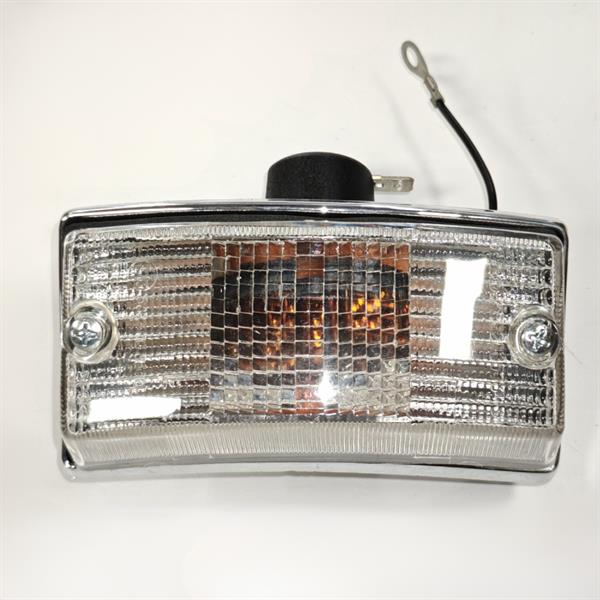 FRECCIA ANTERIORE SINISTRA COMPLETA CON LAMPADINA PX 30 ANNI ORIGINALE PIAGGIO