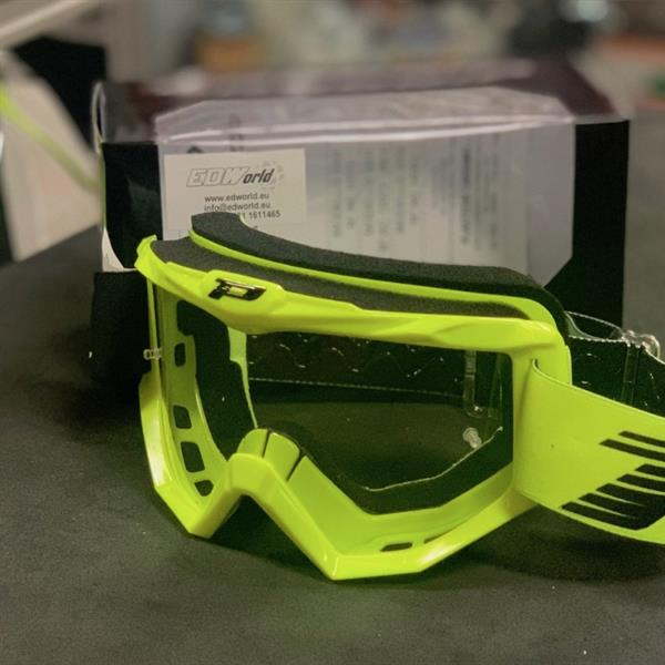 MASCHERA PROGRIP GIALLO FLUO LENTE CHIARA
