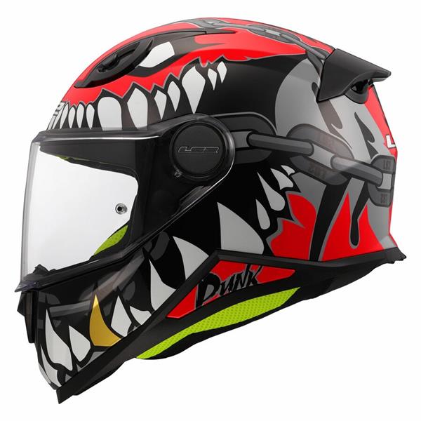 CASCO LS2 BIMBO FF812 KID PUNK GREY RED