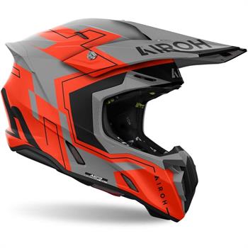 CASCO AIROH TWIST 3  DIZZY ORANGE FLUO MATT
