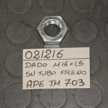 DADO M16X1.5 ESAGONALE BASSO