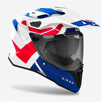 CASCO AIROH COMMANDER 2 REVEAL BLUE/RED GLOSS
