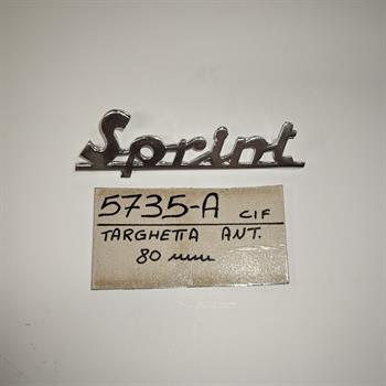 TARGHETTA ANTERIORE VESPA SPRINT 80MM