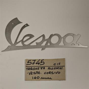 TARGHETTA  ANT VESPA 125 140MM
