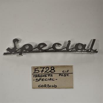 TARGHETTA POSTERIORE VESPA SPECIAL  130MM