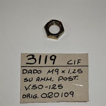 DADO M9X1,25 SU AMMORTIZZATORE POST VESPA 50 / 125