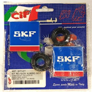 KIT REVISIONE ALBERO MOTORE VESPA FARO BASSO 98 (46-57) 125 (48-52)