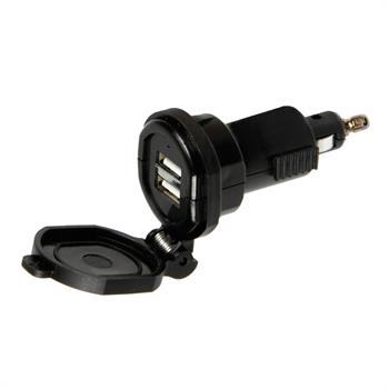 DOPPIA PRESA DIN USB RESISTENTE ALL'ACQUA