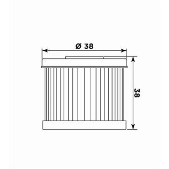 FILTRO OLIO HIFLO DAELIM LML HF167