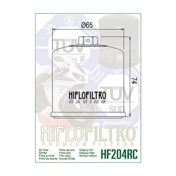FILTRO OLIO HIFLO HONDA KAWASAKI YAMAHA TRIUMPH HF204