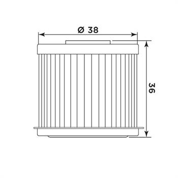 FILTRO OLIO HIFLO HONDA HF117