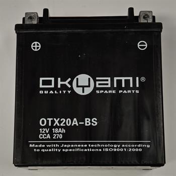 BATTERIA OKYAMI OTX20A-BS 12V 18AH