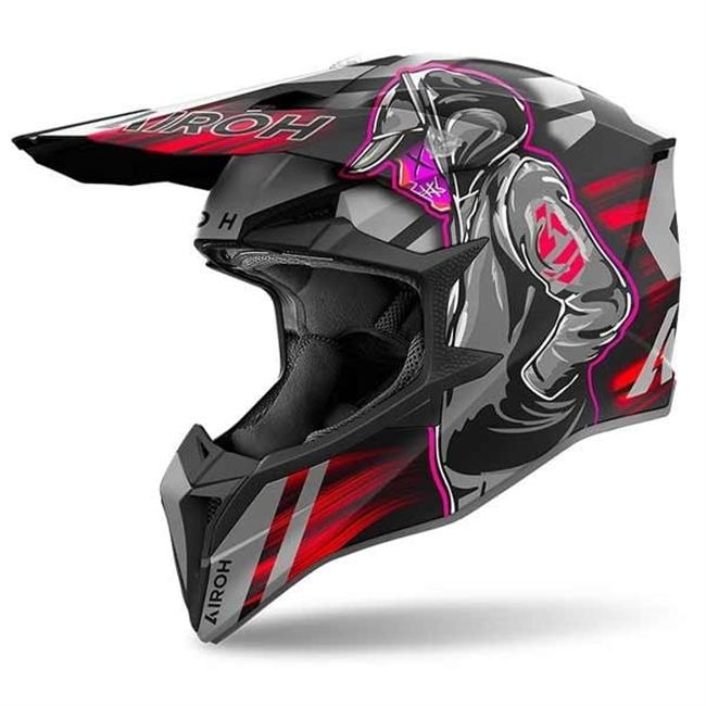 CASCO AIROH WRAAAP CYBER RED MATT - 1