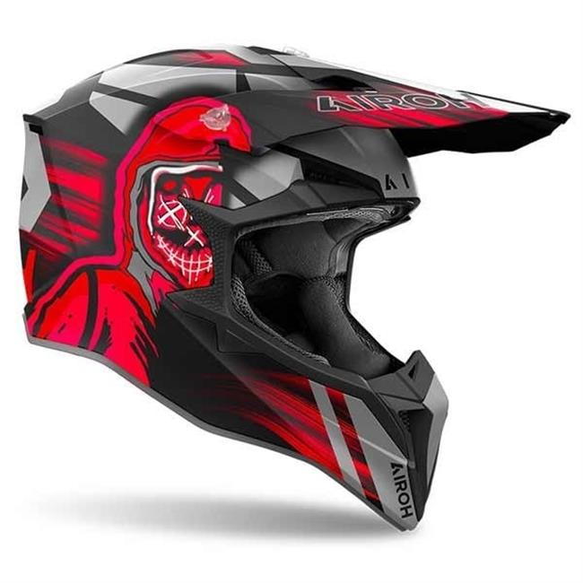 CASCO AIROH WRAAAP CYBER RED MATT - 2
