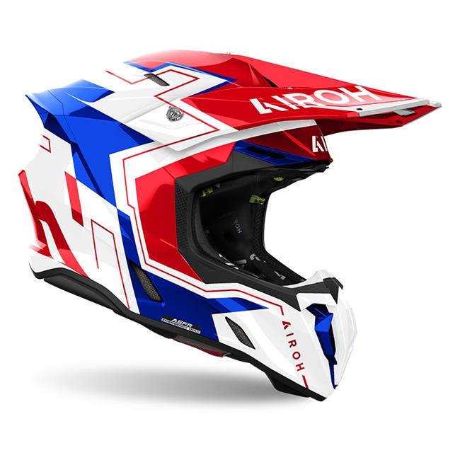 CASCO AIROH TWIST 3 DIZZY BLUE / RED GLOSS - 1