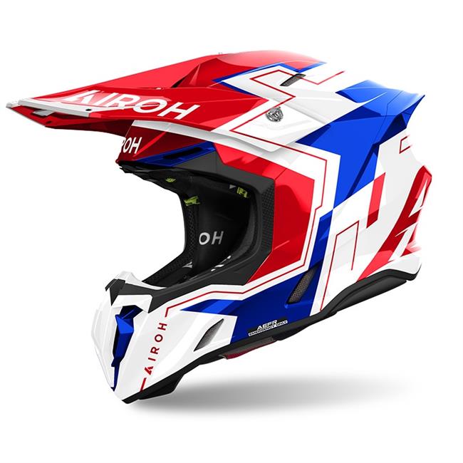 CASCO AIROH TWIST 3 DIZZY BLUE / RED GLOSS - 2