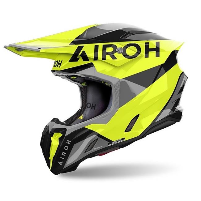 CASCO AIROH TWIST 3 KING YELLOW GLOSS - 2