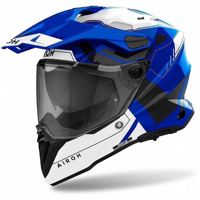 CASCO AIROH COMMANDER 2 REVEAL BLUE GLOSS - 1