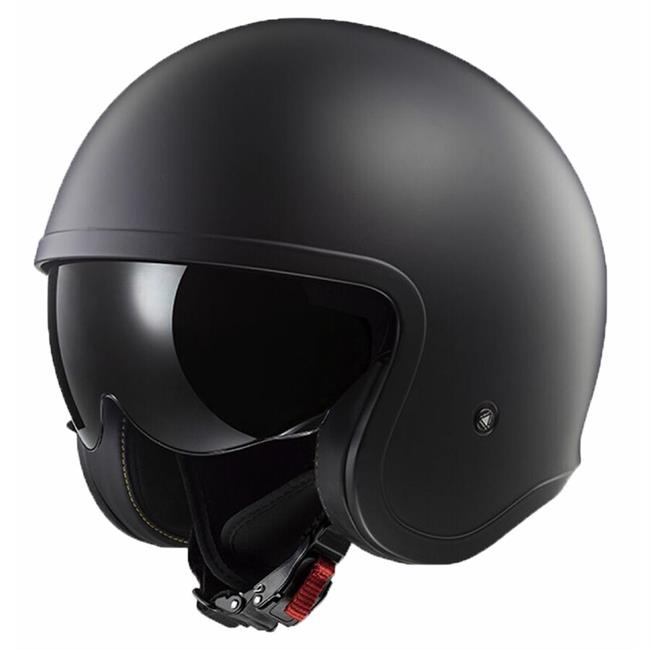 CASCO LS2 OF599 SPITFIRE II SOLID NERO OPACO - 1