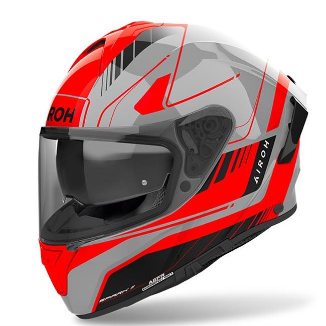 CASCO AIROH SPARK 2 CHRONO ORANGE GLOSS - 2