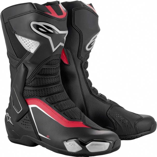 STIVALI ALPINESTARS SMX-6 V3 BLK/SILV/RED - 3