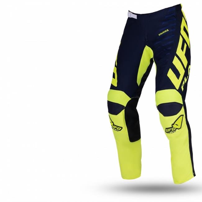 PANTALONE CROSS UFO KIMURA BIMBO BLU/GIALLO FLUO - 1