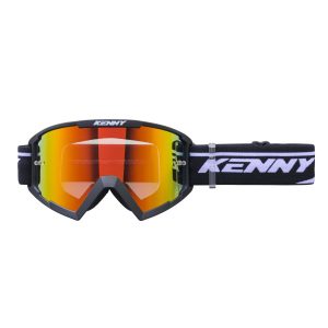 maschera-cross-motocross-enduro-kenny-track-nera-con-lente-a-specchio